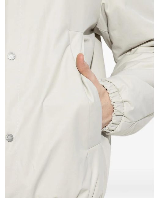 Moncler White Reversible Jacket "Tafoni" for men