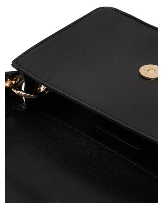 Blauer Black Logo-Plaque Chain-Strap Shoulder Bag
