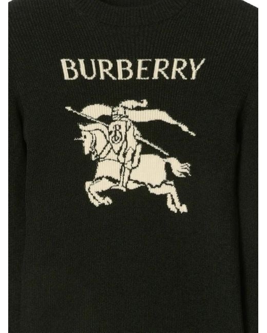Burberry Black Crew-Neck Sweater