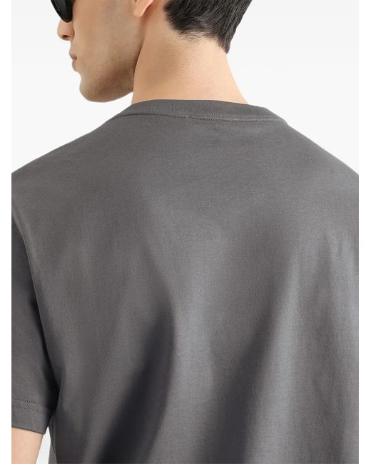 Dolce & Gabbana Gray T-Shirt En Jersey De Coton for men
