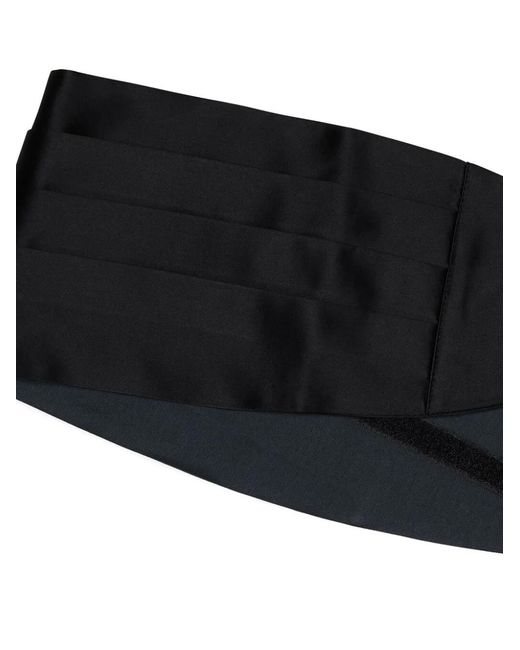 Brunello Cucinelli Black Satin Cummerbund for men