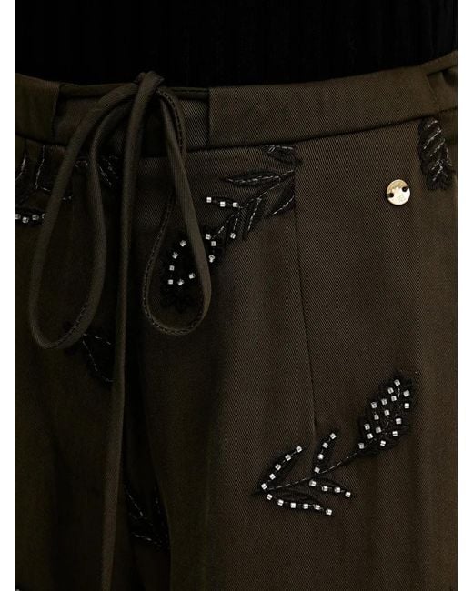 Pedro Del Hierro Madrid Black Drawstring-Waist Trousers
