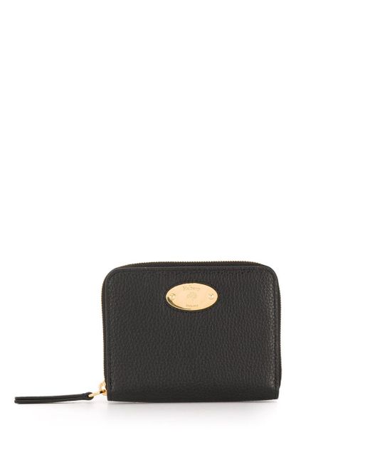 small black zip purse