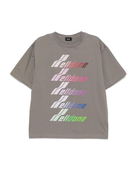 we11done ロゴ Tシャツ Gray