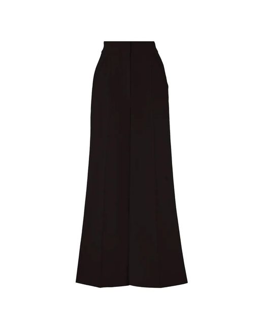 Temperley London Black Conqueror Side Stripe Trousers