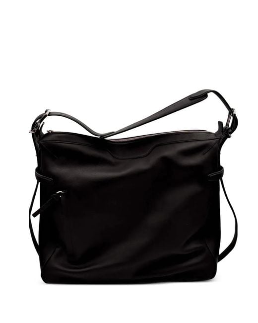 Bonastre Black Rider L Zip Leather Shoulder Bag for men