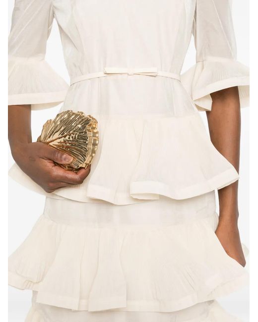 Zimmermann White Ruffled Layered Midi Dress