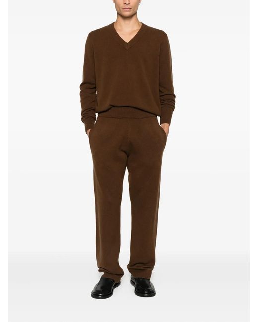 Entire studios Brown Ribbed Track Pants