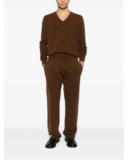 Entire studios Brown Ribbed Track Pants