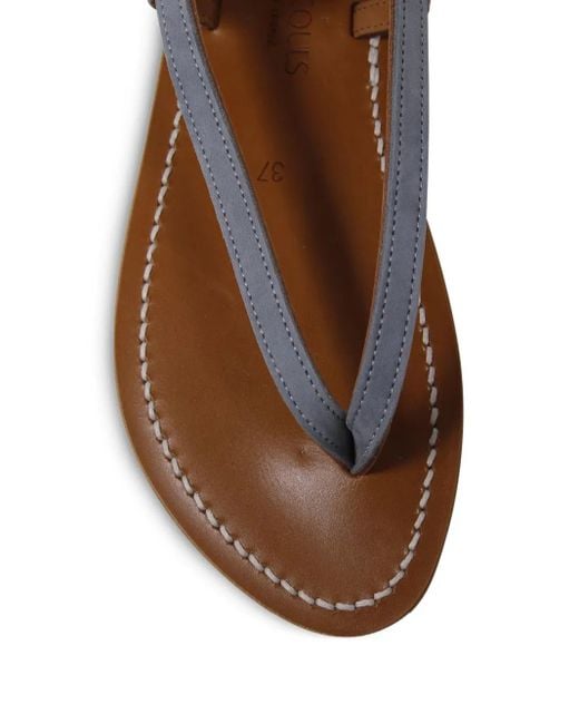 K. Jacques アンクルタイ レザーサンダル Brown