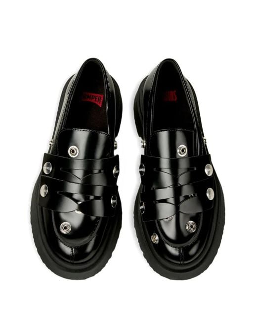 Camper Black Mocassini