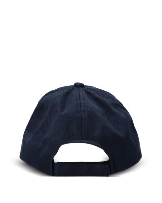 Boss Blue Cotton-Twill Cap With Logo Patch for men