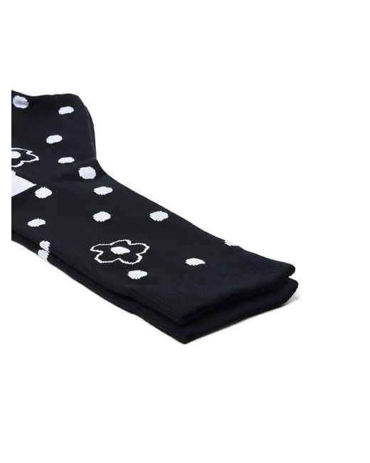 KENZO Black Boke Flower Socks for men
