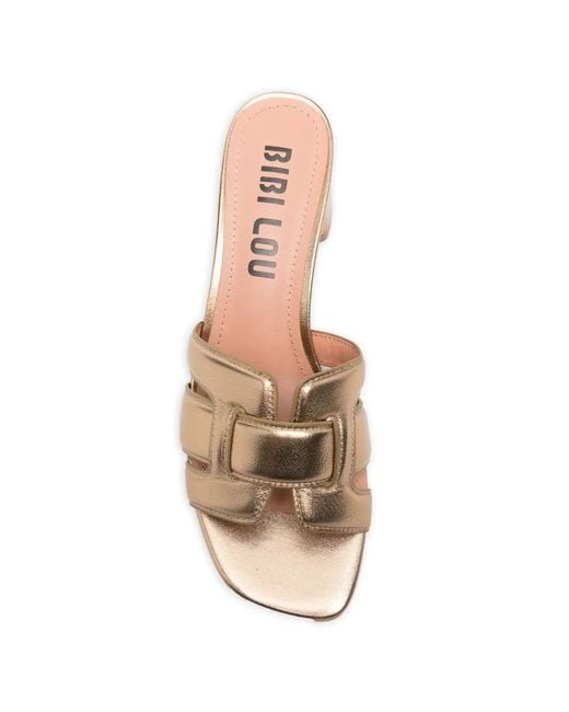 Bibi Lou Natural Cut-Out Mules