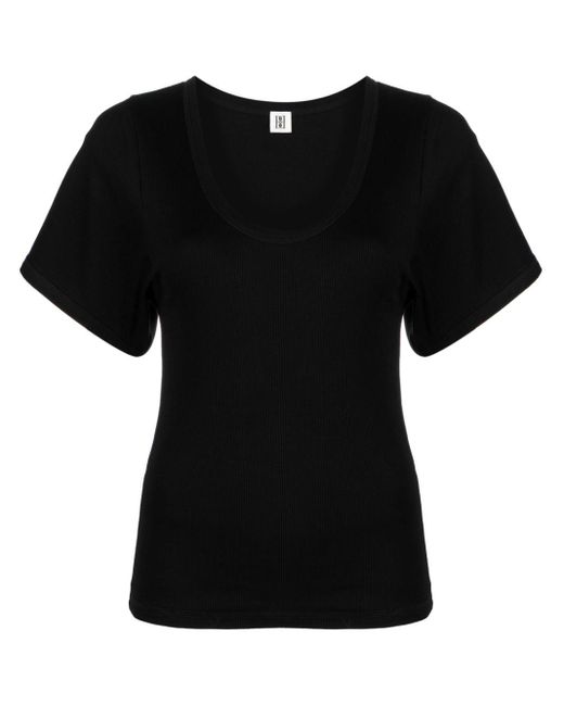 T-shirt Lunai di By Malene Birger in Black