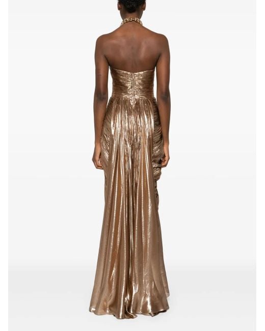 IRIS SERBAN Natural Linda Maxi Dress