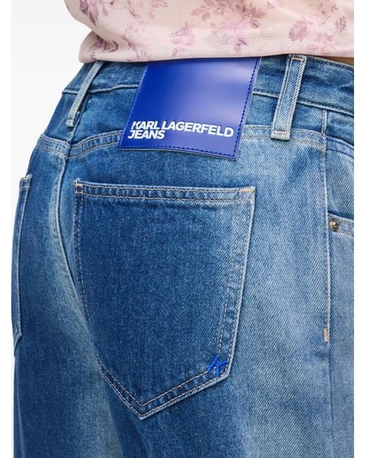 Karl Lagerfeld Blue Ombre-Effect Jeans