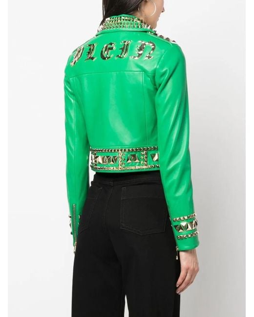 Philipp Plein Green Jacke & Anorak