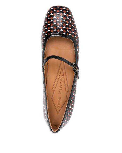 Zapatos Reni con motivo geométrico y tacón de 40 mm Chie Mihara de color Brown