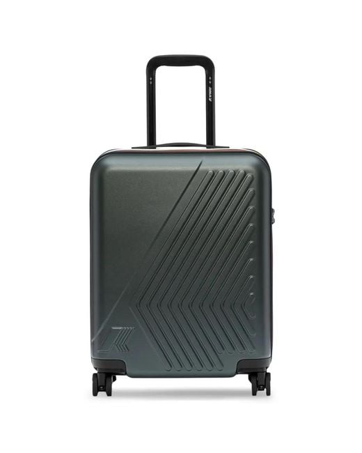 K-Way Green Logo-Detail Holdall for men
