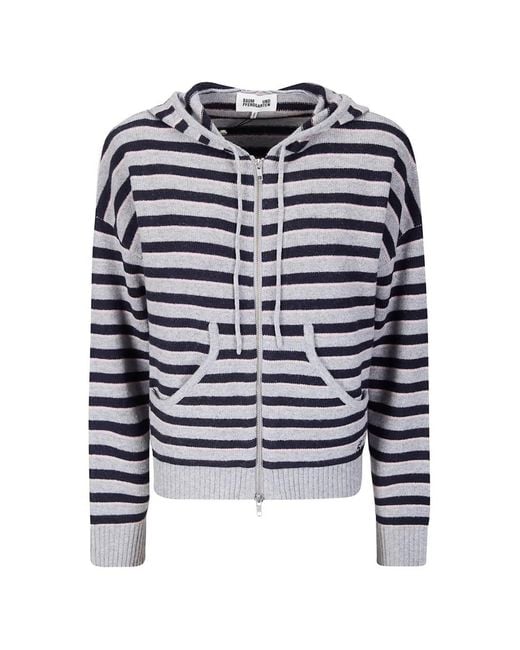 Baum und Pferdgarten Blue Calley Striped-Pattern Hoodie