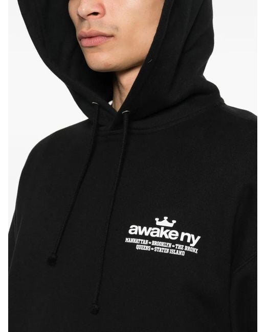 AWAKE NY Black Good Everywhere Logo Hoodie for men