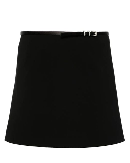 Givenchy Mini-Wikkelrok Met Ceintuur in het Black