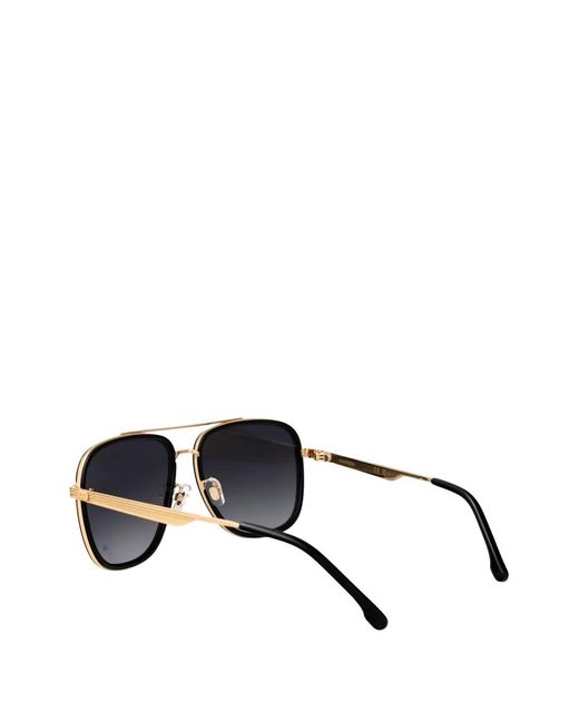 Carrera Black Pilot-Frame Double-Bridge Sunglasses