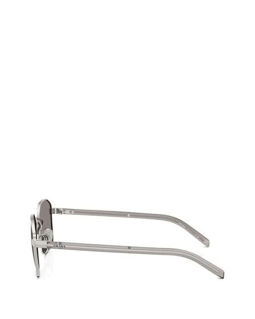 Prada Gray Square-Frame Sunglasses for men