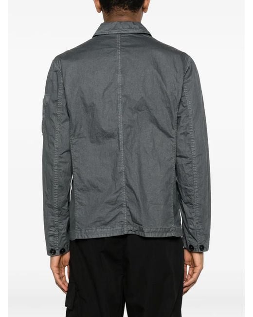 C P Company Gray Buttoned Pocket Jacket for men