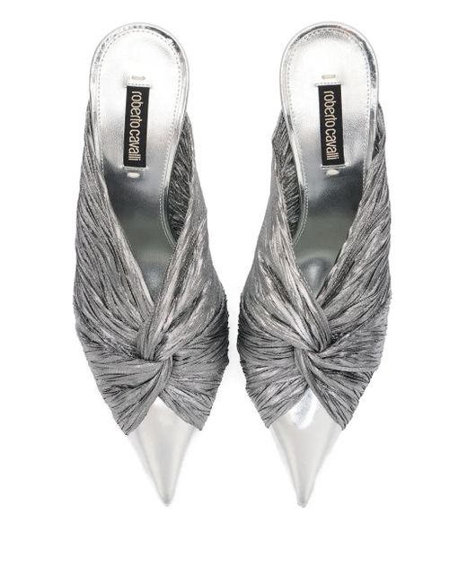 Roberto Cavalli ポインテッドトゥ ミュール White