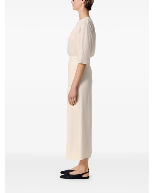FFORME White Pat Cropped Trousers