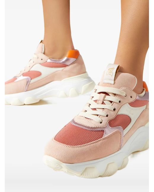 Baskets Hyperactive À Lacets Hogan en coloris Pink