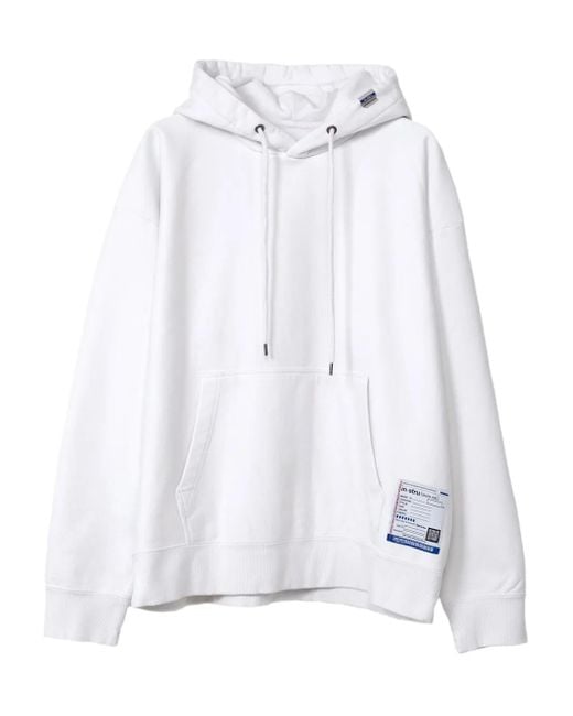 in・stru(men-tal) White French-Terry Hoodie for men