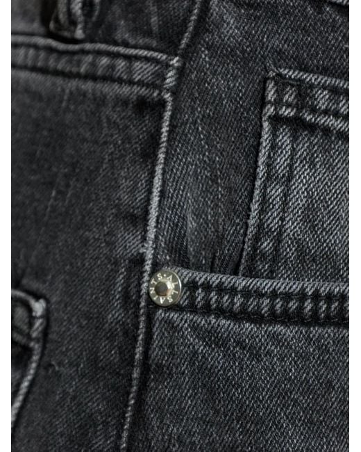 AllSaints Black Payton Frayed Jeans