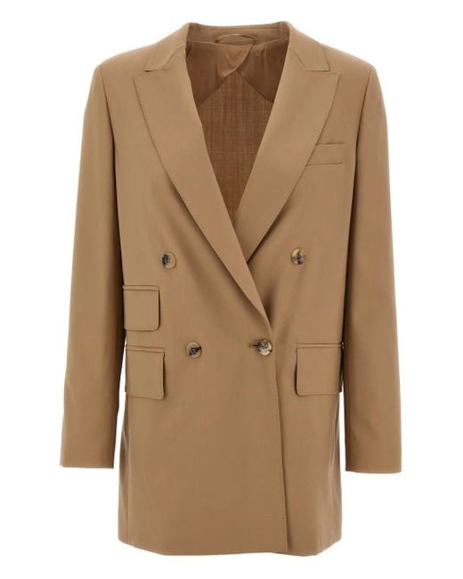Max Mara ダブルジャケット Natural