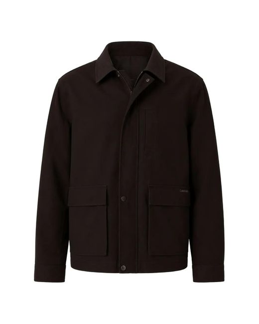 Calvin Klein Black Veste Zippée À Détails De Poches for men