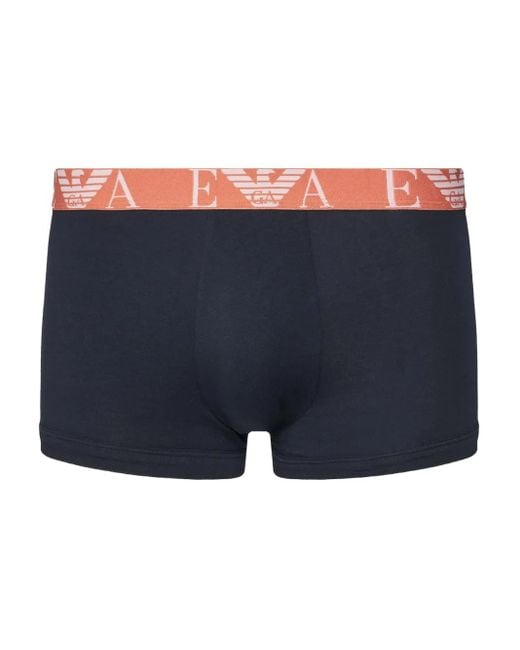 Emporio Armani Set Aus Drei Boxershorts Mit Logo-Bund in Blue für Herren