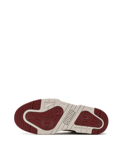 PUMA White Nimbus Low-Top Leather Sneakers