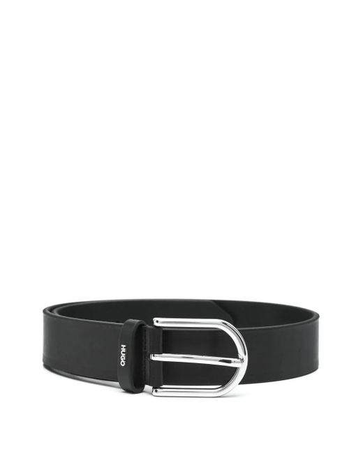 HUGO Black Logo-Lettering Belt