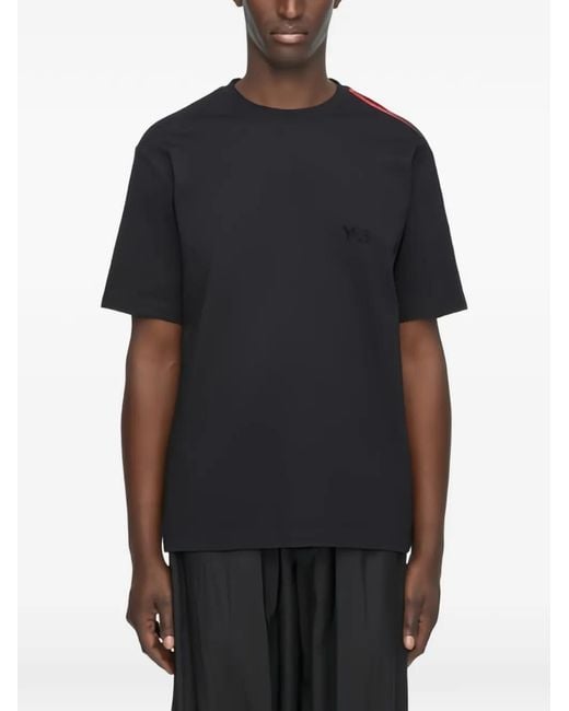 Y-3 Blue Short Sleeve Graphic T-Shirt for men