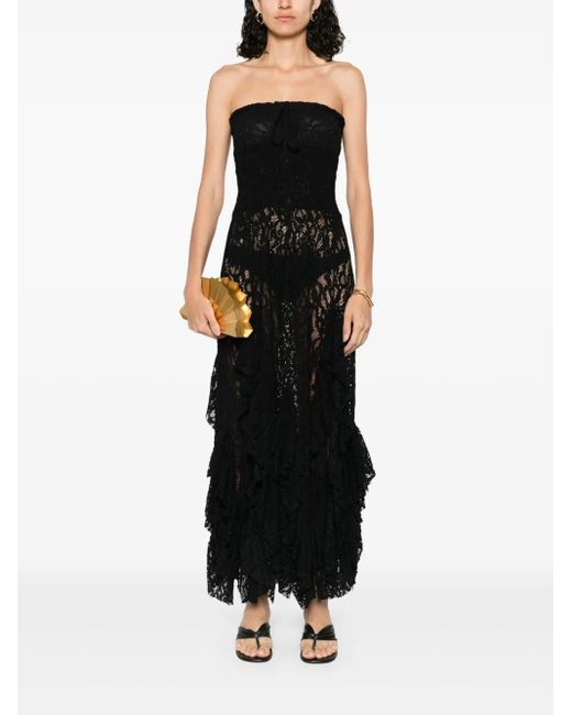 Leslie Amon Black Monica Maxi Dress