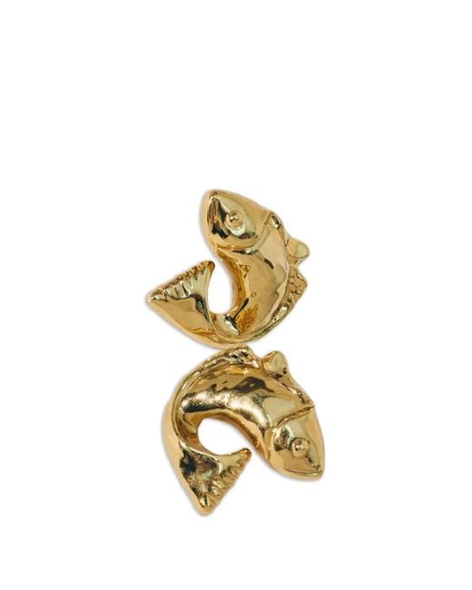 Jacquemus Metallic Les Boucles Poisson Earrings