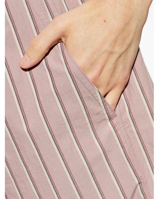 Isabel Marant Natural Vataya Striped Shorts for men