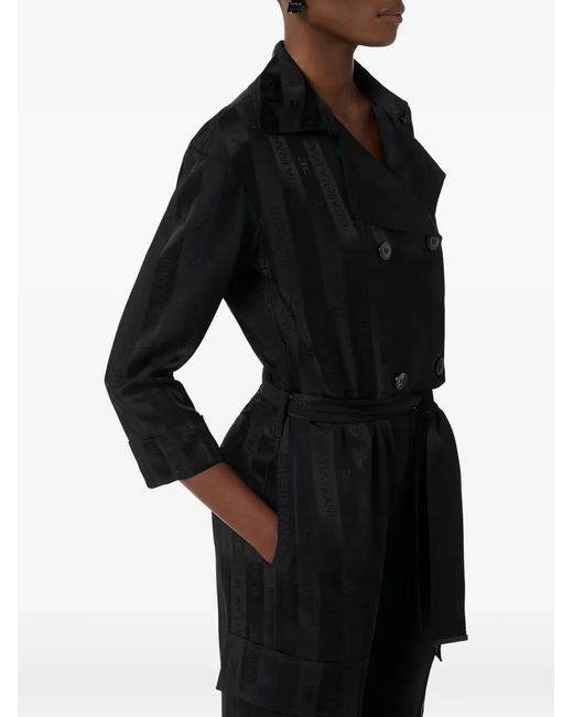 Elisabetta Franchi レディース ブルー ストライプ ジャンプスーツ 