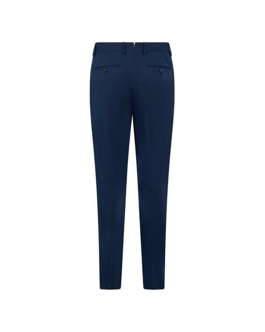 Moorer Blue Button Trousers for men