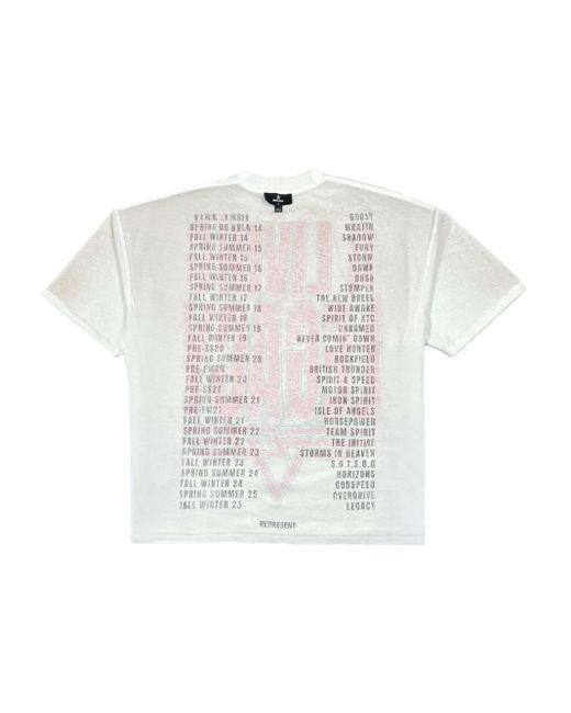 Represent White T-Shirts And Polos for men