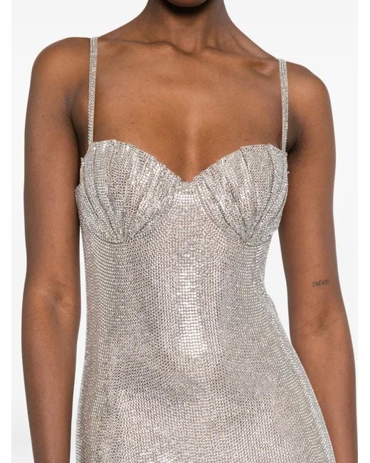 GIUSEPPE DI MORABITO White Ruched Slip Dress