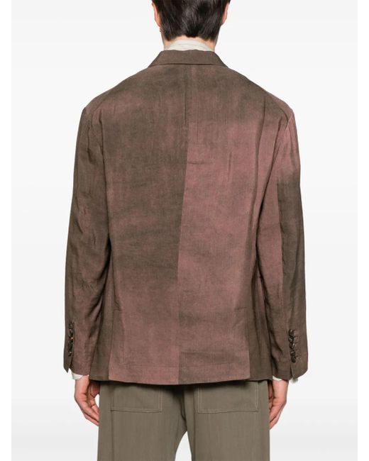 Ziggy Chen Brown Cotton Blazer for men