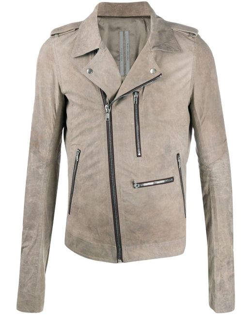 Rick Owens スエード スエード ライダースジャケット メンズ Lyst